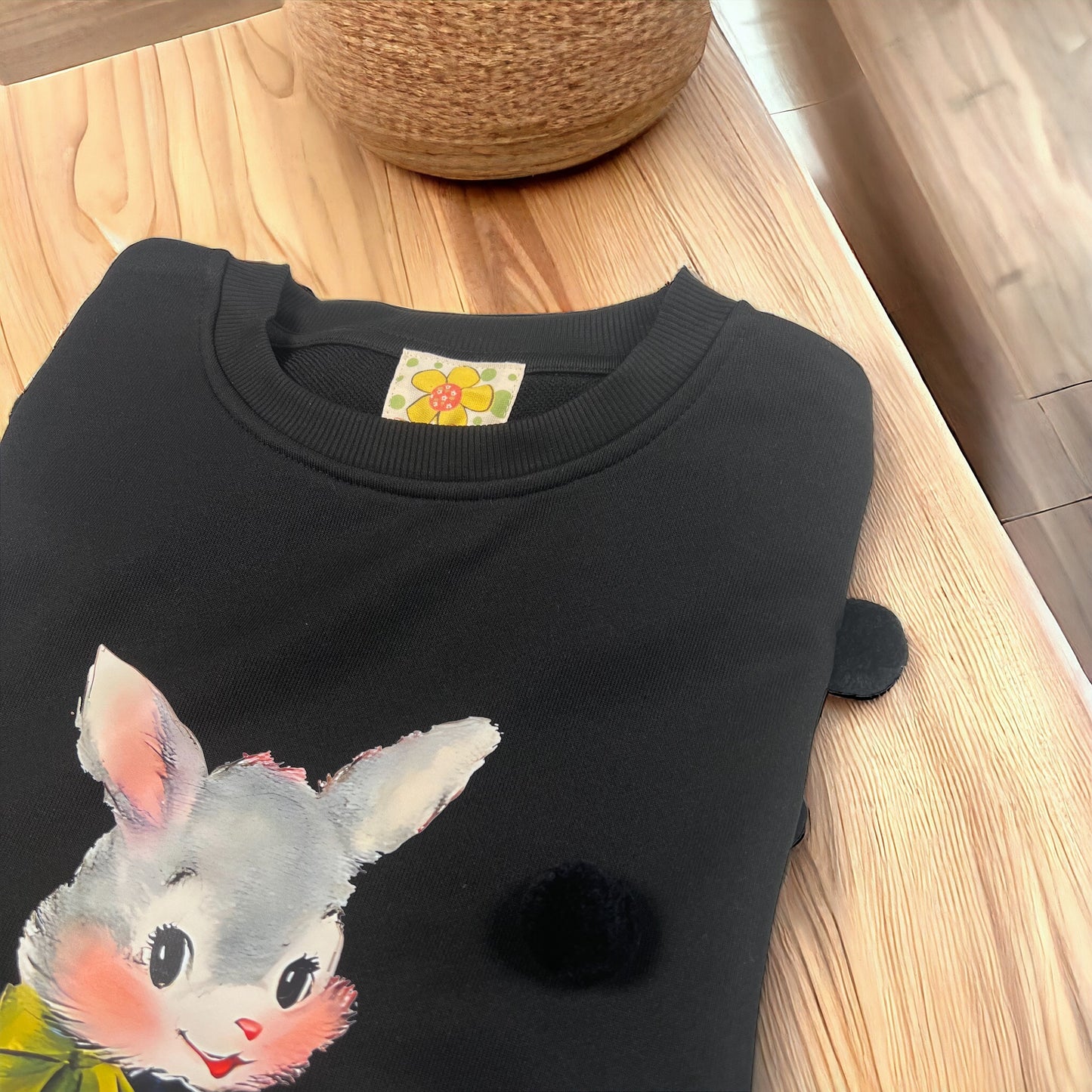 うさぎスウェット(バックりぼん付き)
