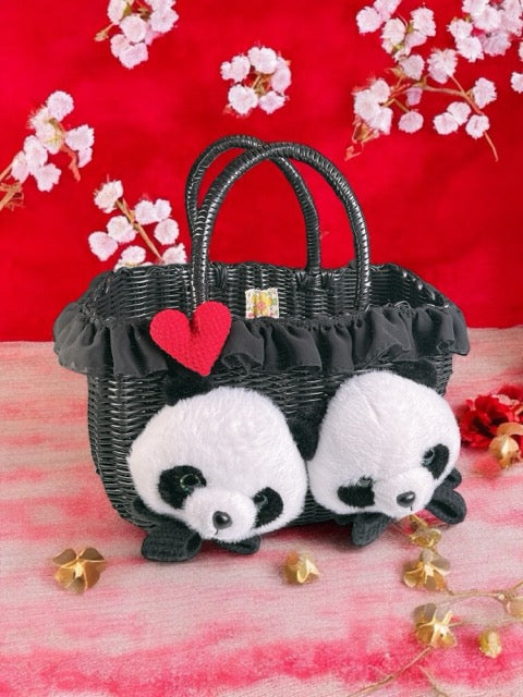 大熊猫かごバッグ(受注生産)
