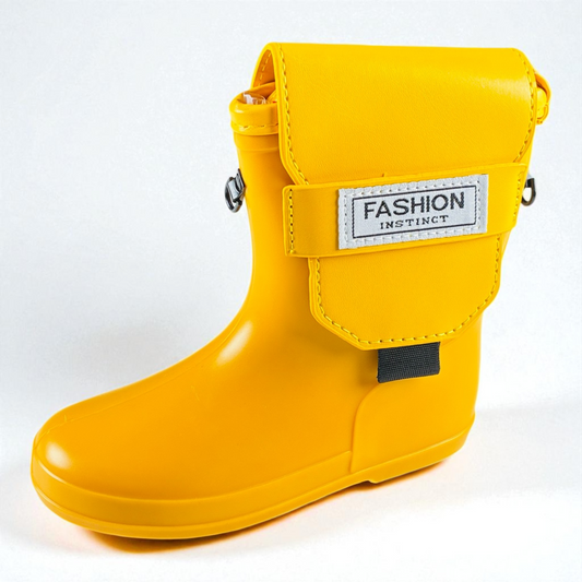 黄色雨靴肩背包