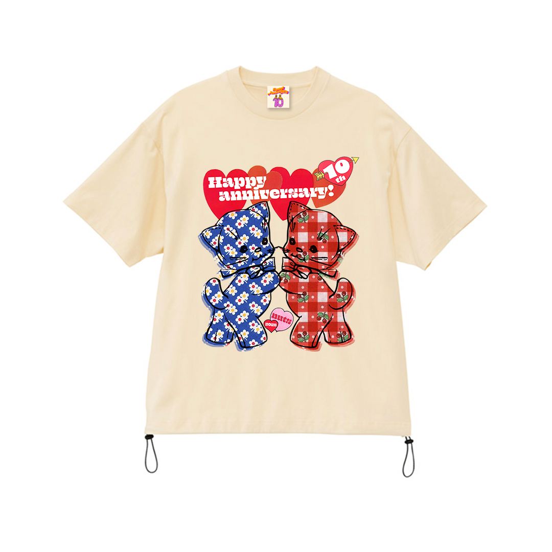 1点もの！可愛い♡ オーダーメイド　カゴバックnuts ヴィンテージファブリック セール】ファスナー付きラインかごバッグ（ショルダーバッグ
