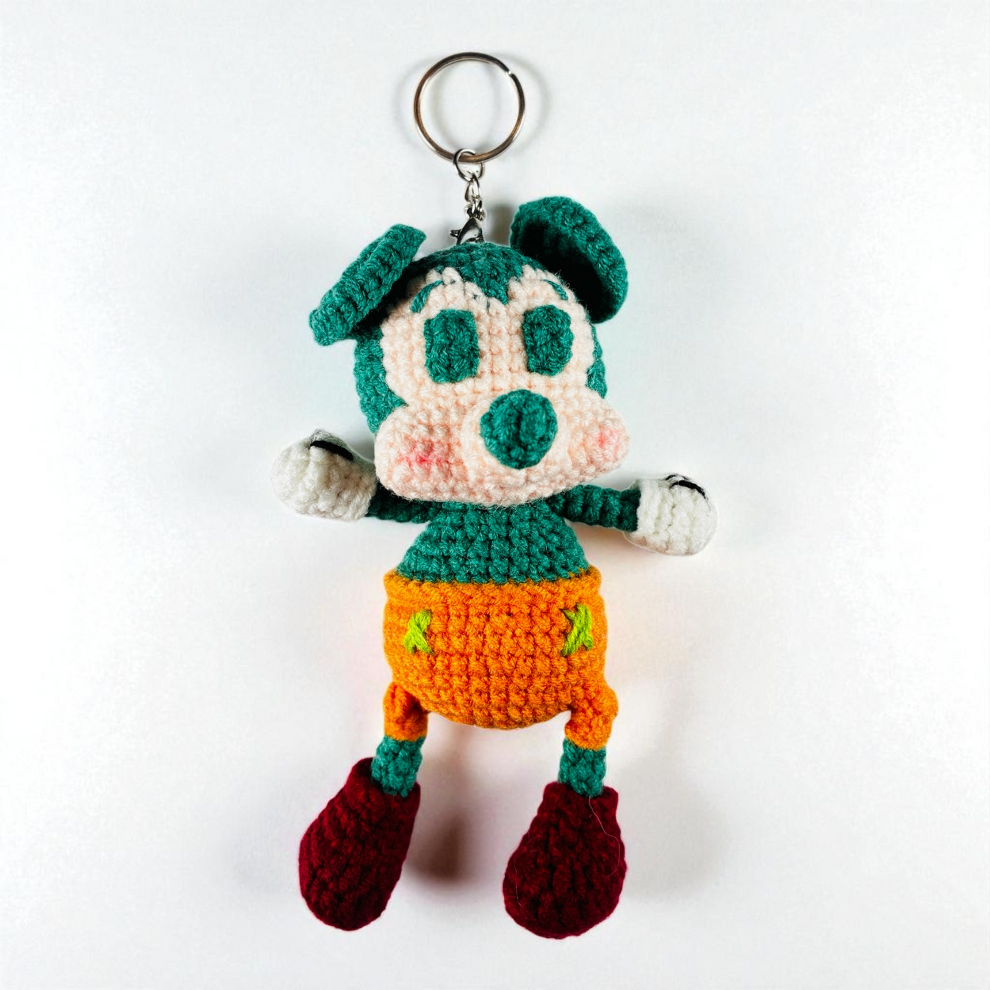 ねずみのニットキーホルダー