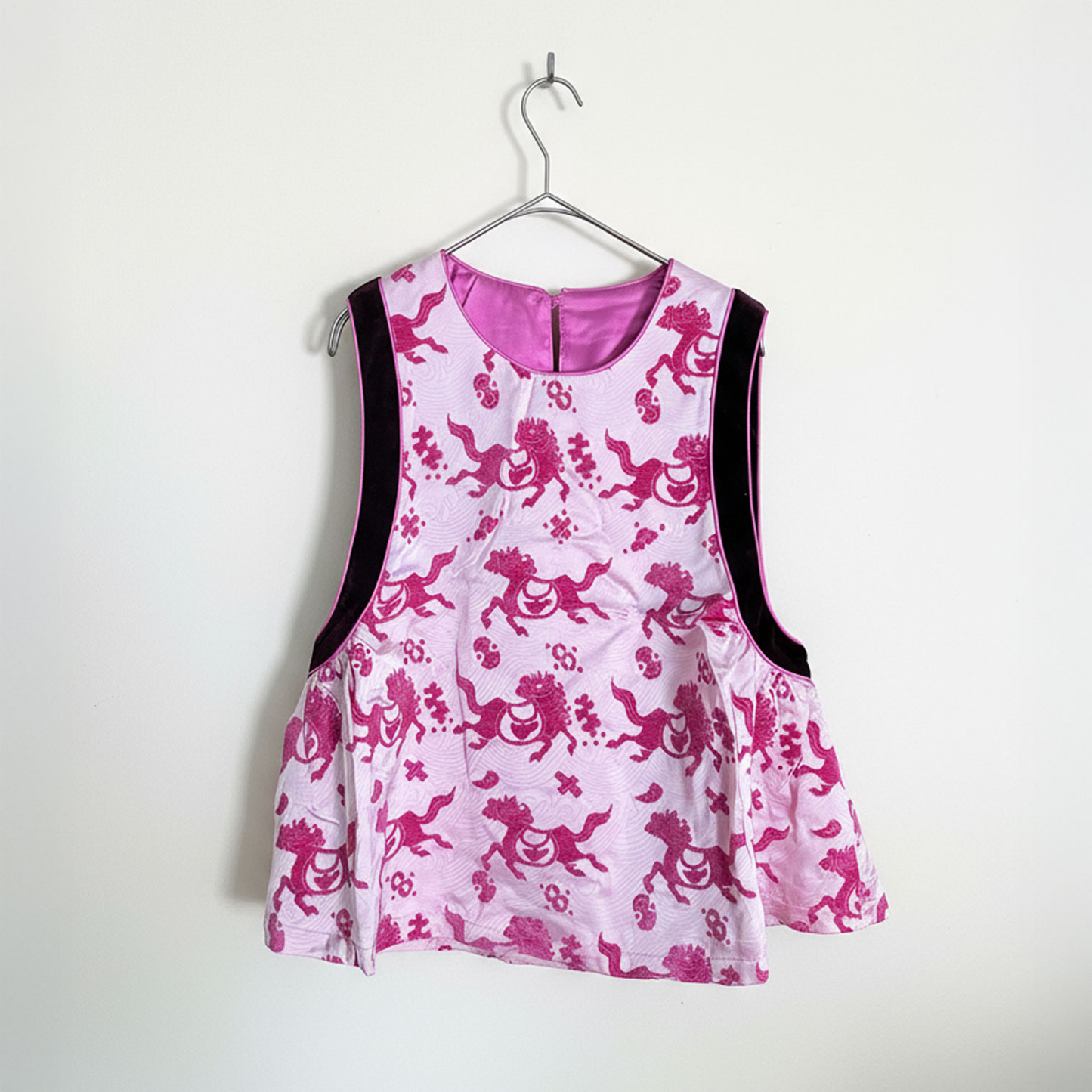 チャイナトップス粉红色