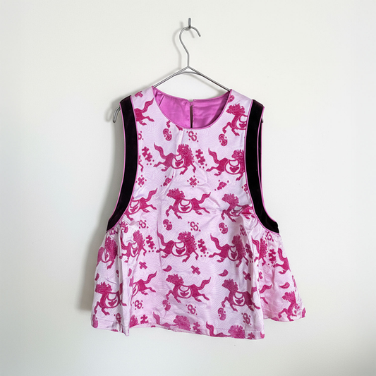 チャイナトップス粉红色