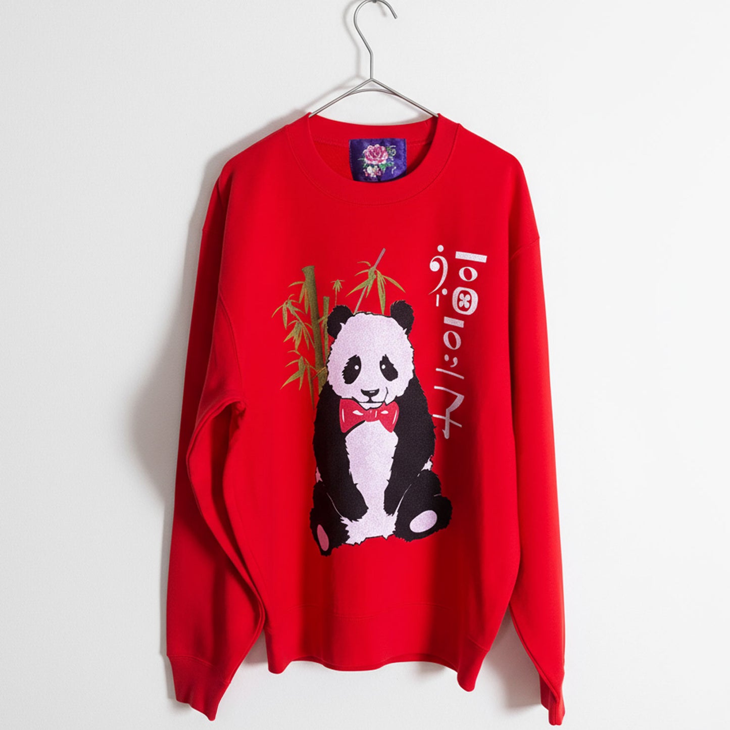 福豆子トレーナー红色